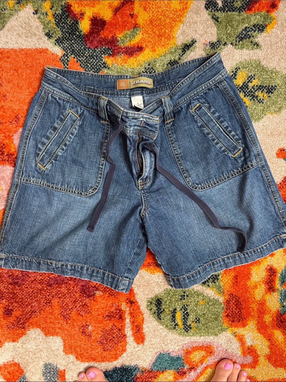 Old Navy Dark Blue Denim Jean Shorts